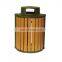 2016 new recycle wood composite WPC trash can water-proof sun block convinence outdoor