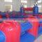 Red and blue Giant inflatable human table football sport game field for sale