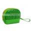 PU croco pattern round makeup bag mini cosmetic bag with zipper