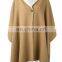 MIKA2384 Wool notched lapel cape