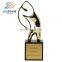 High quality zinc alloy material 999gold plating customized made size replica grammy metal award trophy