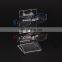 Custom design acrylic plastic plexiglass indsutrial factory direct sale multilayer transparent glasses display shelf