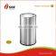 Wholesales Hotel Ground Black Barrel Hotel Dustbin Metal Ground Trash Can
