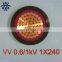 600/1000V copper conductor pvc insulated and sheathed electric cable 4x25
