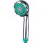 2 spray green chrome colour hand held shower set blister packing with hose and bracket