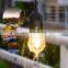 IP65 Outdoor Waterproof strings with hanging E26 E27 sockets black outdoor decorative string lights