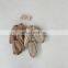 2020 autumn new baby children's suit  plaid puff sleeves blouses + short two-piece suit