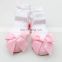 Ballet shape baby socks net yarn ball bow girls socks European and American cute princess INS lace children's socks