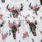 Leopard antlers prints smock dress & ruffles legging pants 2 pc set baby clothes set wholesale summer outfit for kids