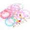 10Styles Baby Girl Bracelets boutique Girl Bangles Love Heart artificial diamond pearl Bracelet Gift party wear