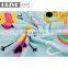 Wholesale 100% cotton rectangle colorful digital print super soft towels custom beach towel with image pattern