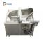 automatic discharging commercial gas heating deep fryer machine with oil filter system