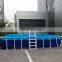Best Quality Above Ground Square Rectangular Metal Frame Supported Swimming Pool for Kids and Adult