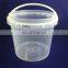 500ml 760ml 1L 2L Cheap Food Grade Yogurt Bucket Wholesale Plastic Pail With Lid