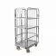 Roll Cage Lockable Rolling Steel Metal Storage Cage Pallets with wheels