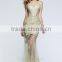 2015 Spring Silver Embroidery Sweetheart Floor Length Evening Dress