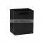 Hand-held Customized Logo Printed Black Kraft Paper Clothing Shopping Gift Paper Packaging Bag with Cotton Handle
