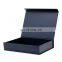 Customize cardboard paper packaging eco-friendly navy blue collapsible gift boxes