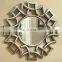 silver plated wall mirror