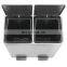 48L stainless steel 2-compartment waste garbage can soft close Kitchen sorting recycling pedal bin