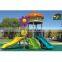 Cheap price double slide with swing amusement park equipment outdoor kids playground