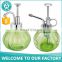 Factory manufacturer 250ml 300ml green glass cosmetic bottle with pressure spray pump