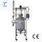 Small scale chemical reactor design laboratory double walled glass reactor used in pharma research