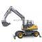 7.5ton Mini wheel excavator, China wheel excavator for engineering