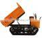 Agriculture machinery mini crawler tracks 3 ton tracked dumper