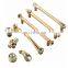 Premium oem factories  furniture door pull handle zhongning kitchen cabinet Furniture Handle & Knobs gold diamond& kno