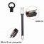 Mini portable  fast charging micro usb keychain cable and short data sync charger for Huawei and Samsung smartphone