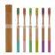 New products  Eco Friendly Round Handle Bamboo Toothbrush manufacturer