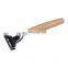 Professional disposable shaving razor for shaving with wood handle with 3 layer blades for man
