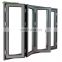Aluminum double glazed glass windproof folding windows
