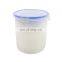 Portable BPA Free Meal Prep Plastic Round Cylinder Airtight Storage Containers Jar with Snap Lock Lids
