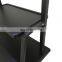 Big Size Thickness Strong Movable adjustable shelf  Mobile LCD LED TV Cart Rolling Trolley  black white gold tv stand