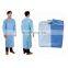 sms non woven sterile disposable medical standard/reinforced surgical gown for hospital
