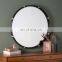 Best Seller Simple Round Black Rattan Mirror Customized Color Wholesale made in Vietnam Cheapest Decor Wall