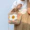 008Custom Designer Handbag Women's Winter Plush Faux Fur Tote Bag Shoulder Women's Tote Bag Women's Tote Bag Women's Sunflower Pattern Bag