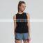 New Custom Logo Sleeveless Sports Yoga Tanks Top Sexy Slim Fit Cross Back Hollow Out Gym Yoga Shirts Women Fitness Wear Clothes