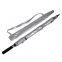 Long handled straight pole golf umbrella, super large double layered wind resistant and fully blackout PU titanium silver coating, sun protection and UV protection