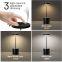 Cordless Table Lamp,3 Colors Stepless Dimming Up,Battery Operated,Portable LED Desk Lamp for Bedroom/Restaurant/Bars