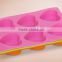 High quality heart shaped silicone heart 6 cups cake mould