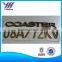 Custom 3d plastic chromed letters with sticker