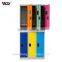 Colorful 6 door cabinet for clothing,verify locker factory steel locker