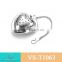 Heart shaped stainless steel tea infuser