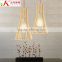 Modern vintage fancy style wood pendant lamp lighting JK-8005B-03 Wooden LED pendant light