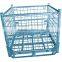 Wire Mesh Roll Container for Warehouse Pallet Rack Storage