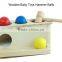Kindergarten Natural First Learning Toy Wooden Pounding Bench for Boys