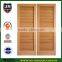 economic white color simple new design wooden flat exterior louvered door on sale